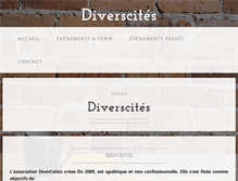 Tablet Screenshot of diverscites.ch